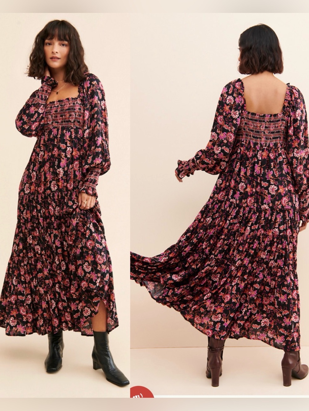 Free People Sweet Escape Maxi Dress Floral Romantic Boho Fairy , small